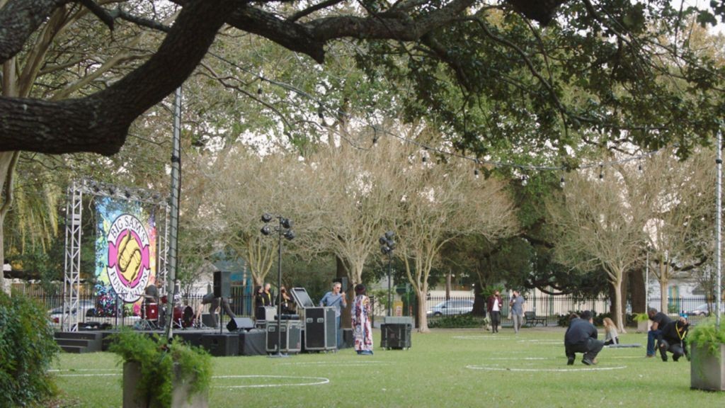 Un concert dans un parc