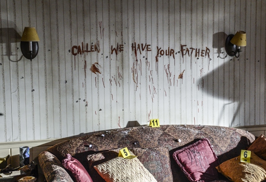 Un message destiné à Callen est écrit sur le mur