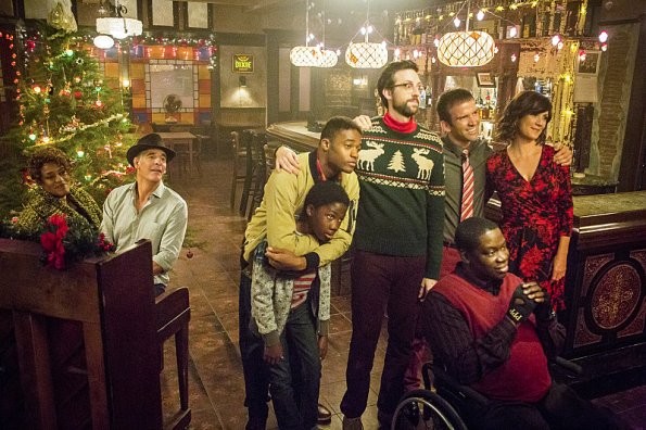 L'équipe fête Noël au bar